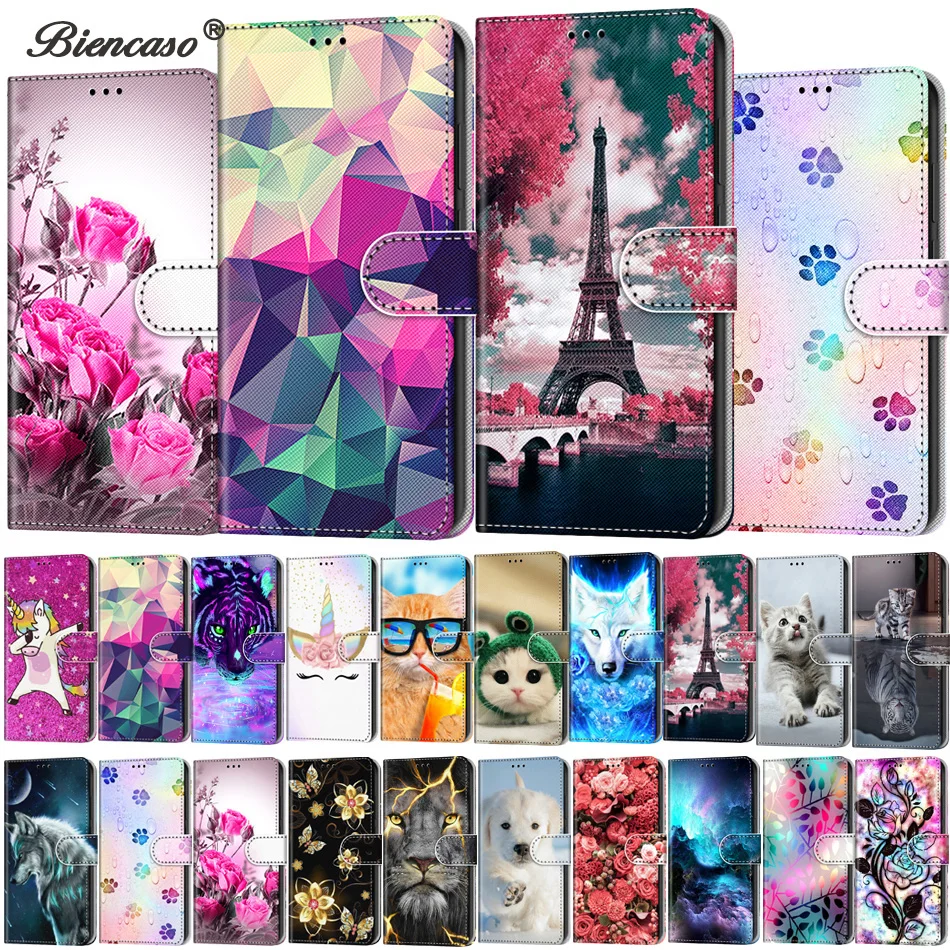 Цветной чехол кошелек с откидной крышкой и отделением для карт Redmi 8 7 6 5 Pro 4A 5A 6A 7A 8A