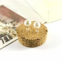 8mm pearl earnail korean version jewelry simple simulation pearl round small beans earnail light luxury earrings wholesale