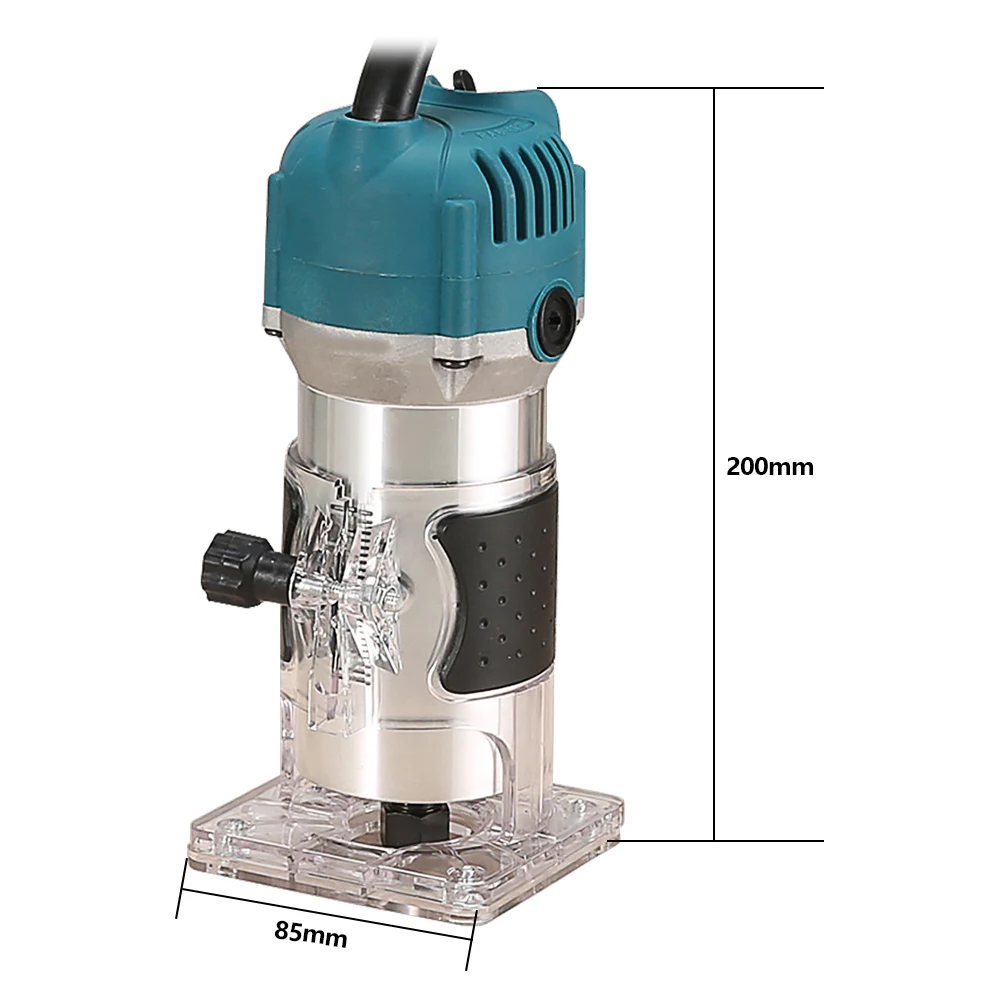 Электрический ручной триммер 800 Вт фрезерный станок для резьбы по дереву с чехлом