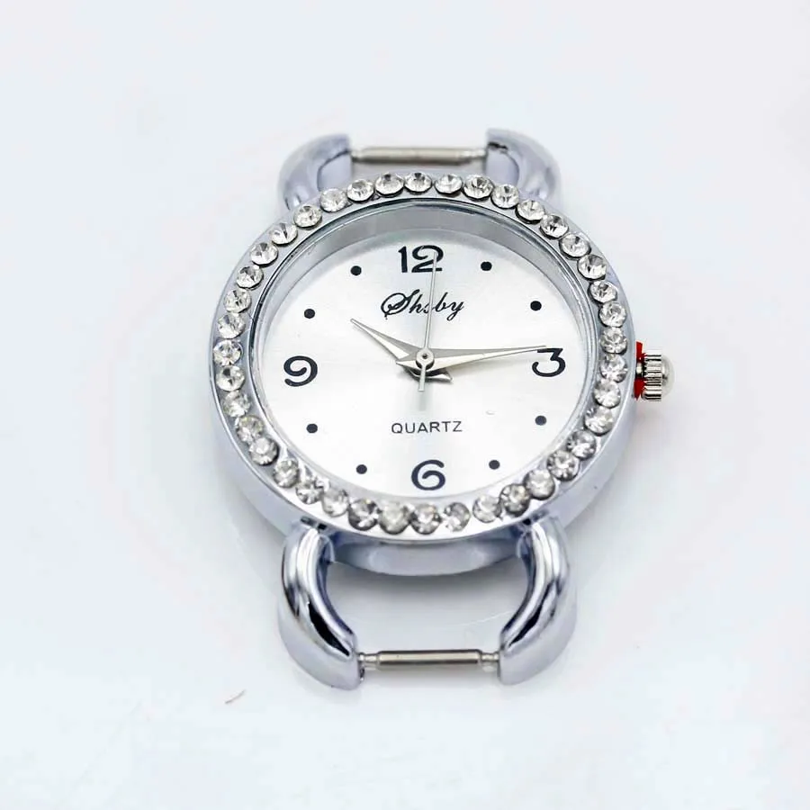 Shsby Diy Personality Gold Silver Rhinestone Watch Header Roman Numerals Circle Watch Table Core Watchband Watch Accessories
