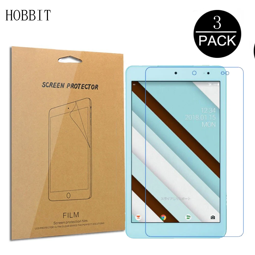 

3pcs Anti-Water High Quality Tablet Film For Kyocera Au Qua Tab QZ8 8inch Nano Explosion-proof Screen Protector Not Glass