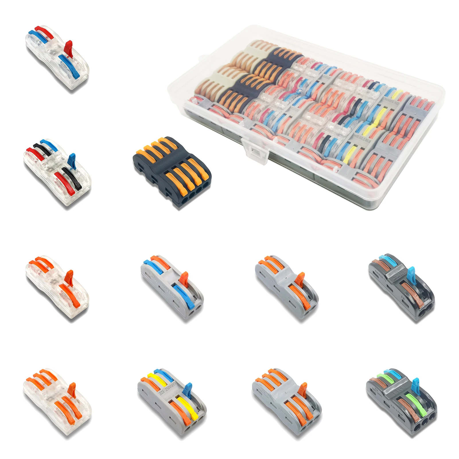 Компактный проводной соединитель для проводки Клеммная колодка с рычагом 0 08 2 5