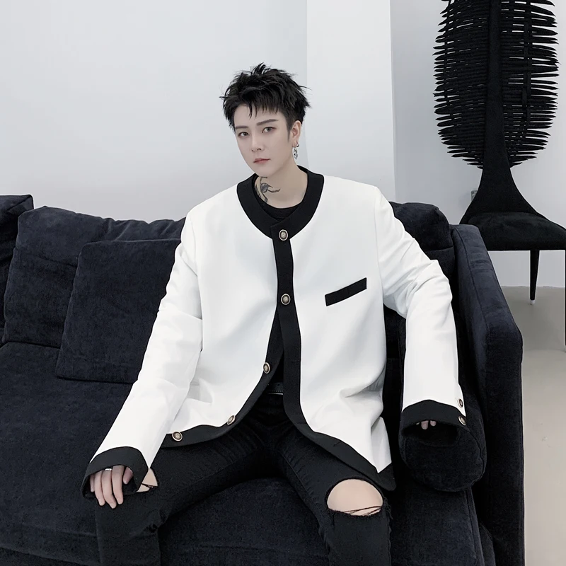 Новинка 2020 весна осень Мужской винтажный Модный повседневный свободный пиджак