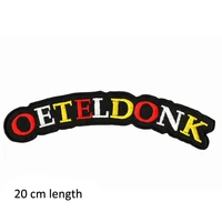oeteldonk embleem custom embroidery oeteldonk letters patches big size patch for netherlands carnival celebration festival party