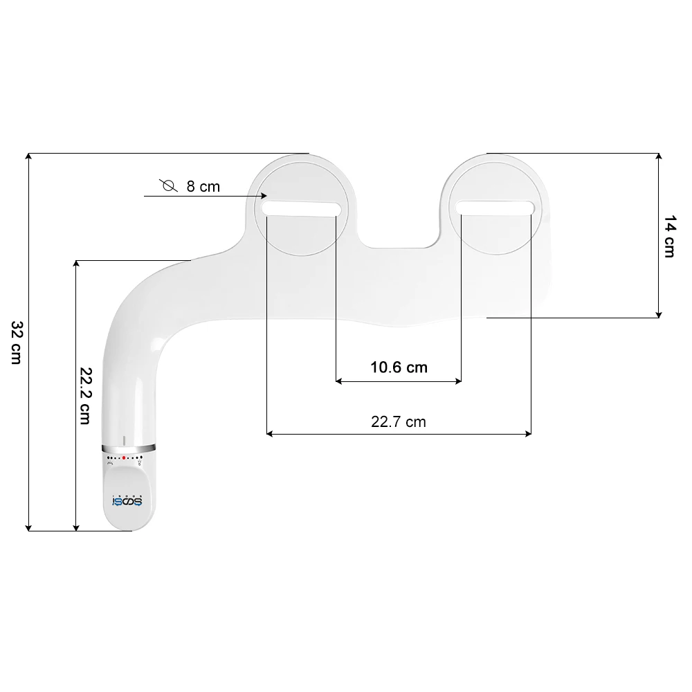 Насадка для биде SOOSI ультратонкое сиденье унитаза с латунным входом регулируемое