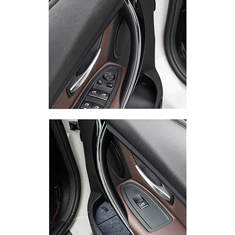

2PCS Car Styling Interior Door Handle Cover Trim Door Bowl Stickers Decoration for -BMW 3 4 Series 3GT F30 F32 F34
