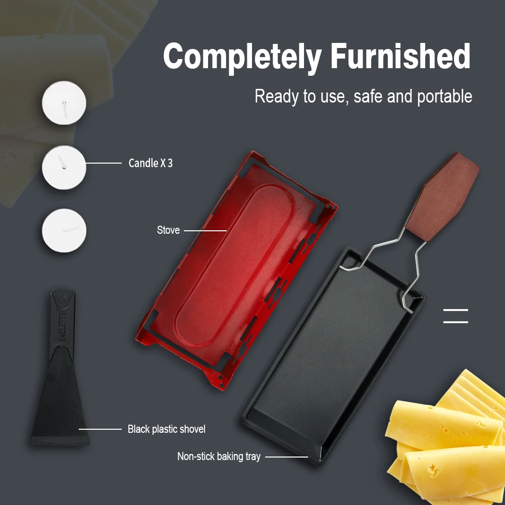 Портативная швейцарская мини духовка для сыра антипригарная сковорода выпечки в