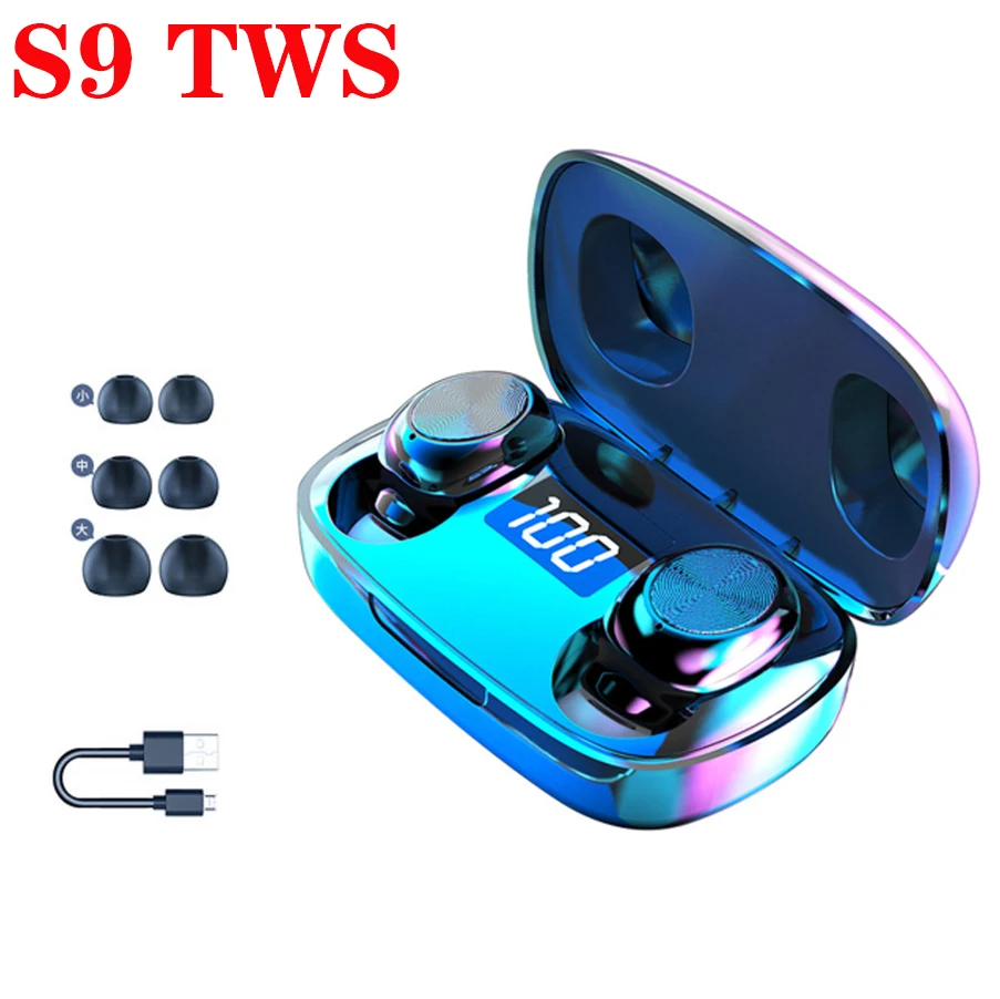 S9 TWS беспроводные наушники Спортивные Bluetooth 5 0 Гарнитура с шумоподавлением