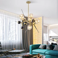 modern nordic chandelier living room lamp designer personality creative dining room bedroom villa molecular chandelier lighting