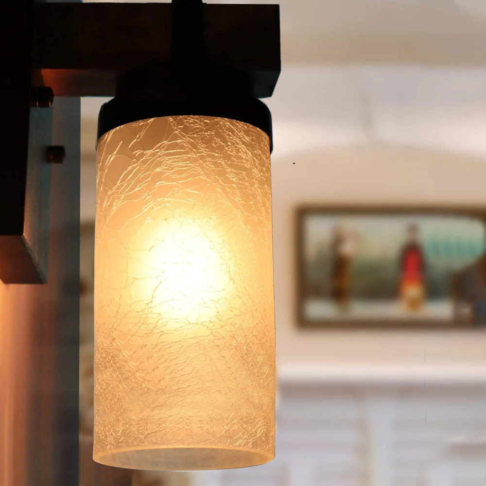 

Table Light Cover Simple Lampshade Cylindrical Glass Lamp Cover Light Accessory