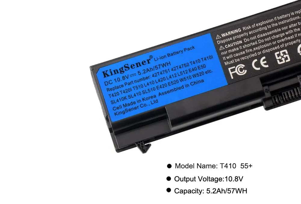 kingsener laptop battery for lenovo thinkpad sl410 sl410k sl510 e40 e50 e420 t510 w510 l412 t420 t410 t510 l510 l420 l521 55 free global shipping