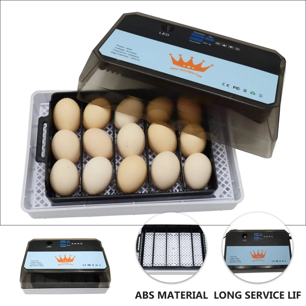 

Egg Incubator Eggs Electric Hatcher Automatic Poultry Incubator US Plug