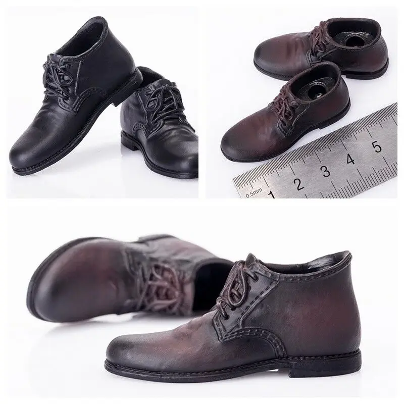 Модель кожаной обуви с высоким верхом масштаб 1:6 для 12-дюймовой куклы | Игрушки и