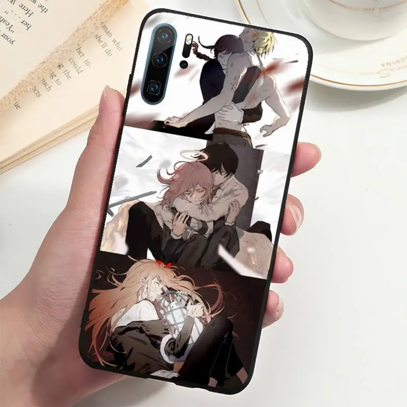 

Anime Chainsaw Man Phone Case For Huawei P20 P30 P40 lite Pro P Smart 2019 Mate 10 20 Lite Pro Nova 5t