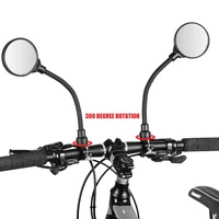 bike rearview mirror bendable bicycle handlebar mirror adjustable wide angle rear view mirror motocycle cycling accessories