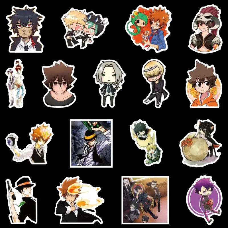 

HITMAN REBORN! Sawada Tsunayoshi Anime DIY Cartoon Sticker Waterproof Guitar Skateboard Luggage Phone Decal Decor Toy Cosplay