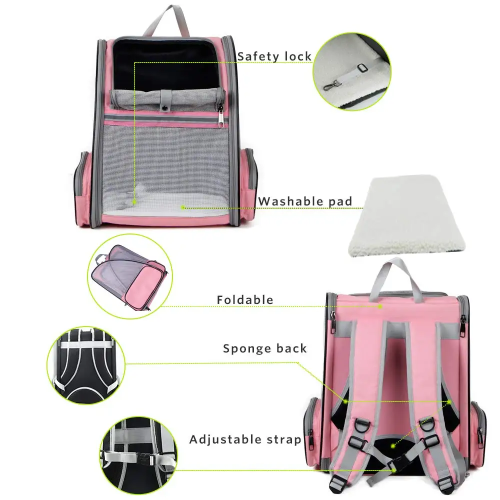 Модная Сумка-переноска для кошек рюкзак щенков дышащая коробка клетка маленьких