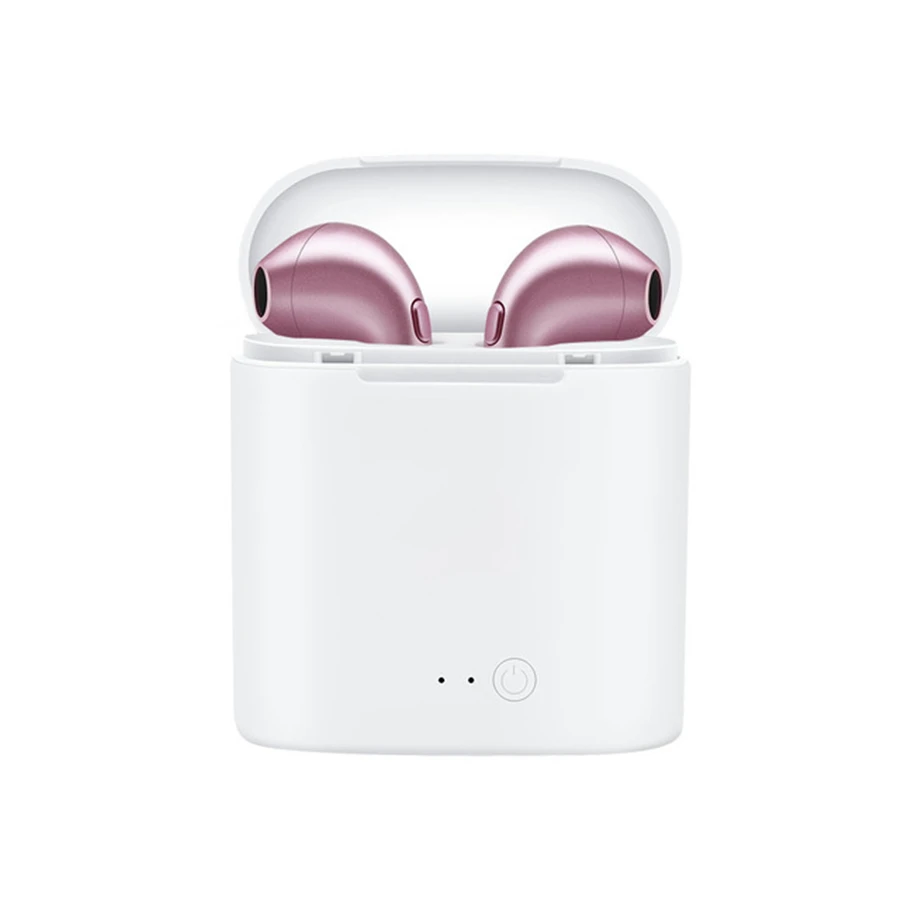 I7 TWS беспроводные наушники Bluetooth 5,0 спортивные стереонаушники вкладыши гарнитура с зарядным устройством микрофон для samsung huawei Xiaomi