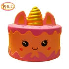 Мультяшный шоколадный торт с сыром и печеньем Милая модель медленно Восстанавливающий форму крем Ароматизированная мягкая сжимаемая игрушка для снятия стресса Забавный подарок