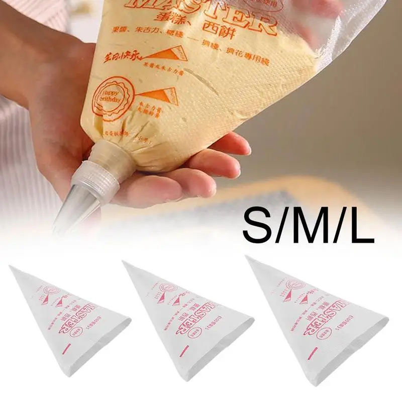 

Disposable Baking Food Plastic Transparent Printing Fondant Cake Decorating Nozzle Bag Pastry Tool Set