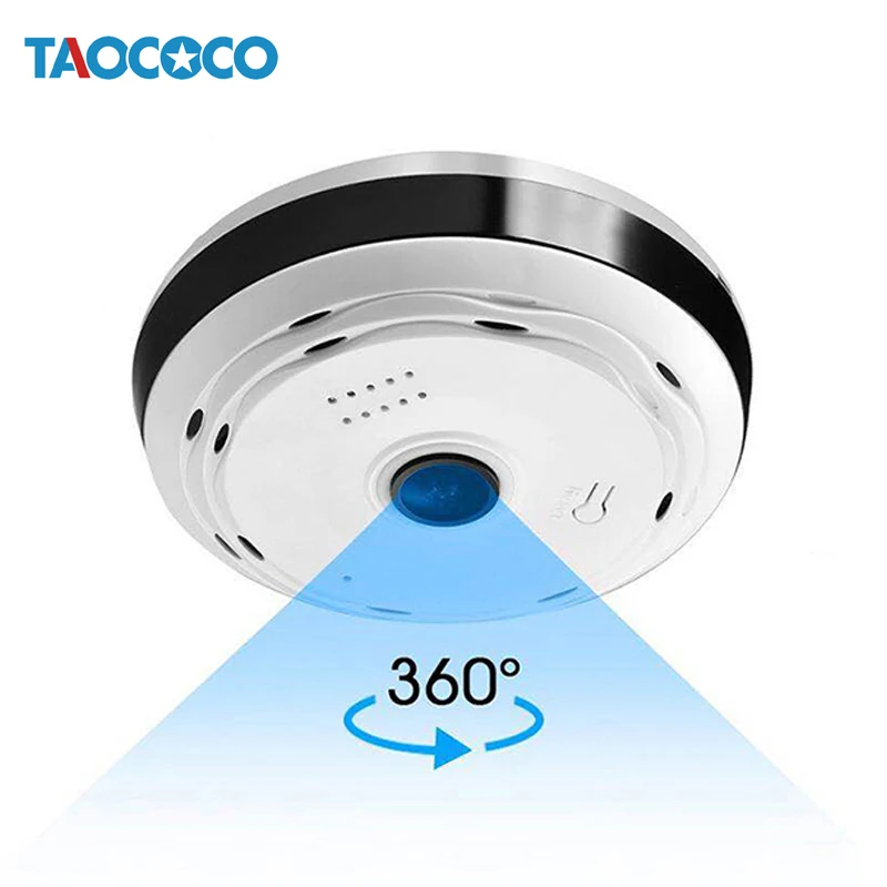 TAOCOCO 360 камера рыбий глаз панорамная IP камера беспроводная 960P CCTV камера наблюдения Домашняя безопасность WiFi камера ночного видения