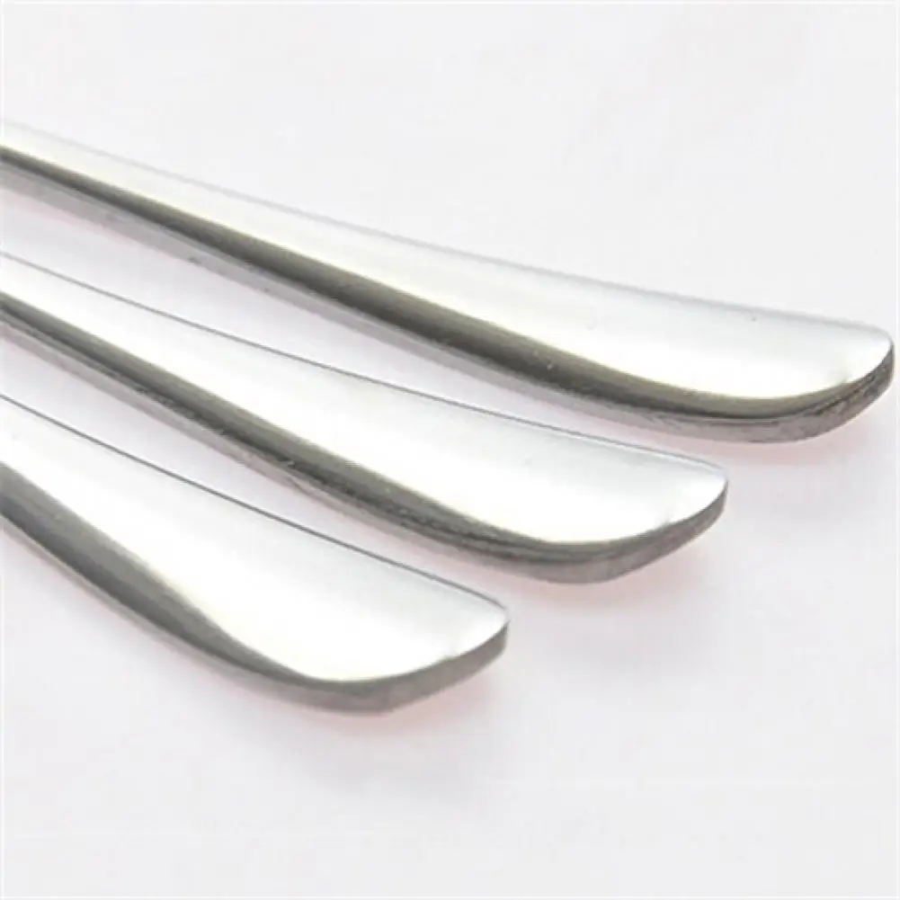 

ANDI 10 pcs/lot Long Handle Stainless Steel Tea Coffee Spoon Cocktail Ice Cream Soup Spoons Cutlery for Kitchen Tools Gadgets