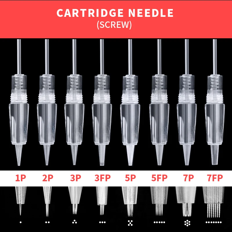 

Tattoo Eyebrow Cartridge Needle 1D 1P 3P 5P 3F 5F 7F Permanent Makeup Sterilize Disposable High Quality Eyeliner PMU Accessories