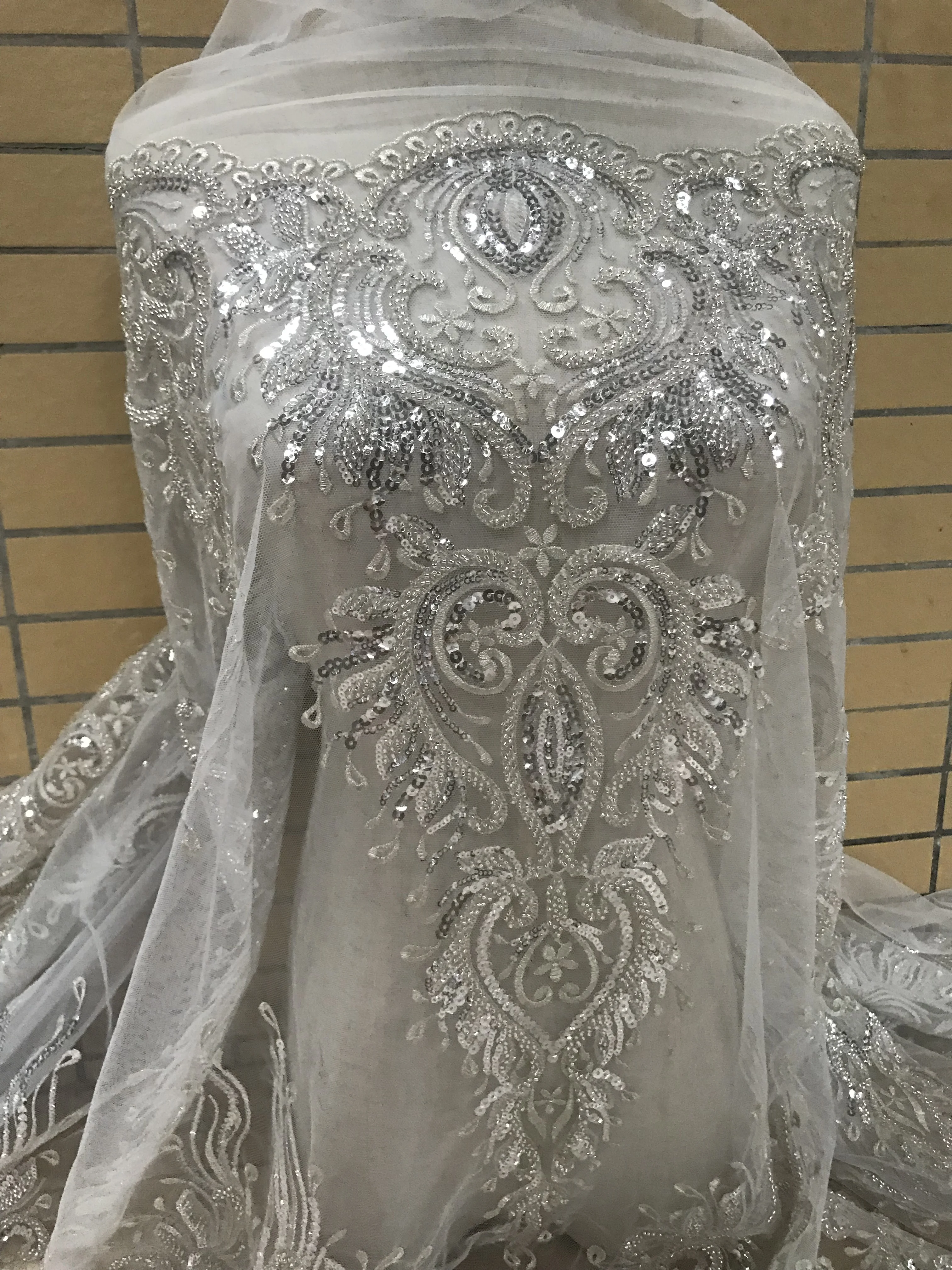 top quality CiCi-32.6806 french lace fabric african with embroidery mesh tulle | Lace
