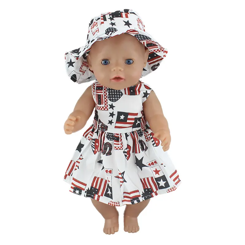 04 Модное новое платье для 43 см Zapf Baby Doll 17 дюймов для новорожденных куклы Одежда и аксессуары - Цвет: 04