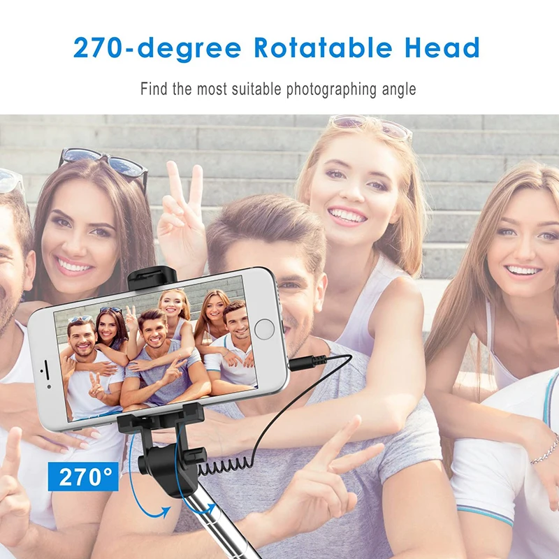 Портативный раздвижной монопод 78 см ручные селфи-палки для iPhone 12 Mini 11 Pro Max XS MAX XR X 10