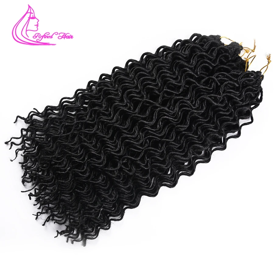 Рафинированный Уход за волосами 18 дюймов вязанные крючком на крючках косички