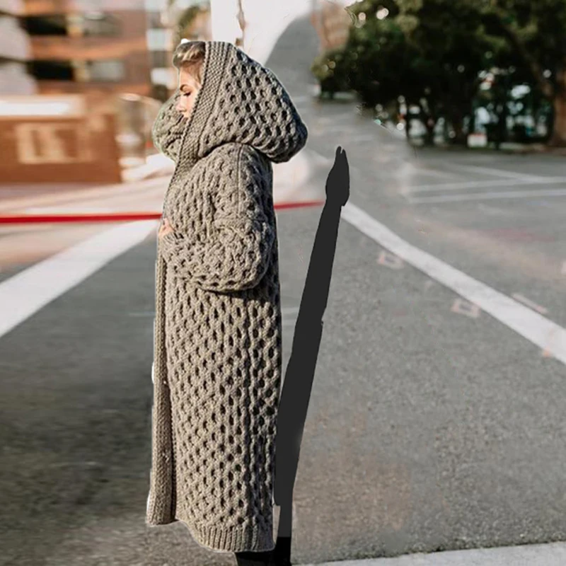 Sfit женский свитер на пуговицах пальто повседневный длинный рукав вязаный