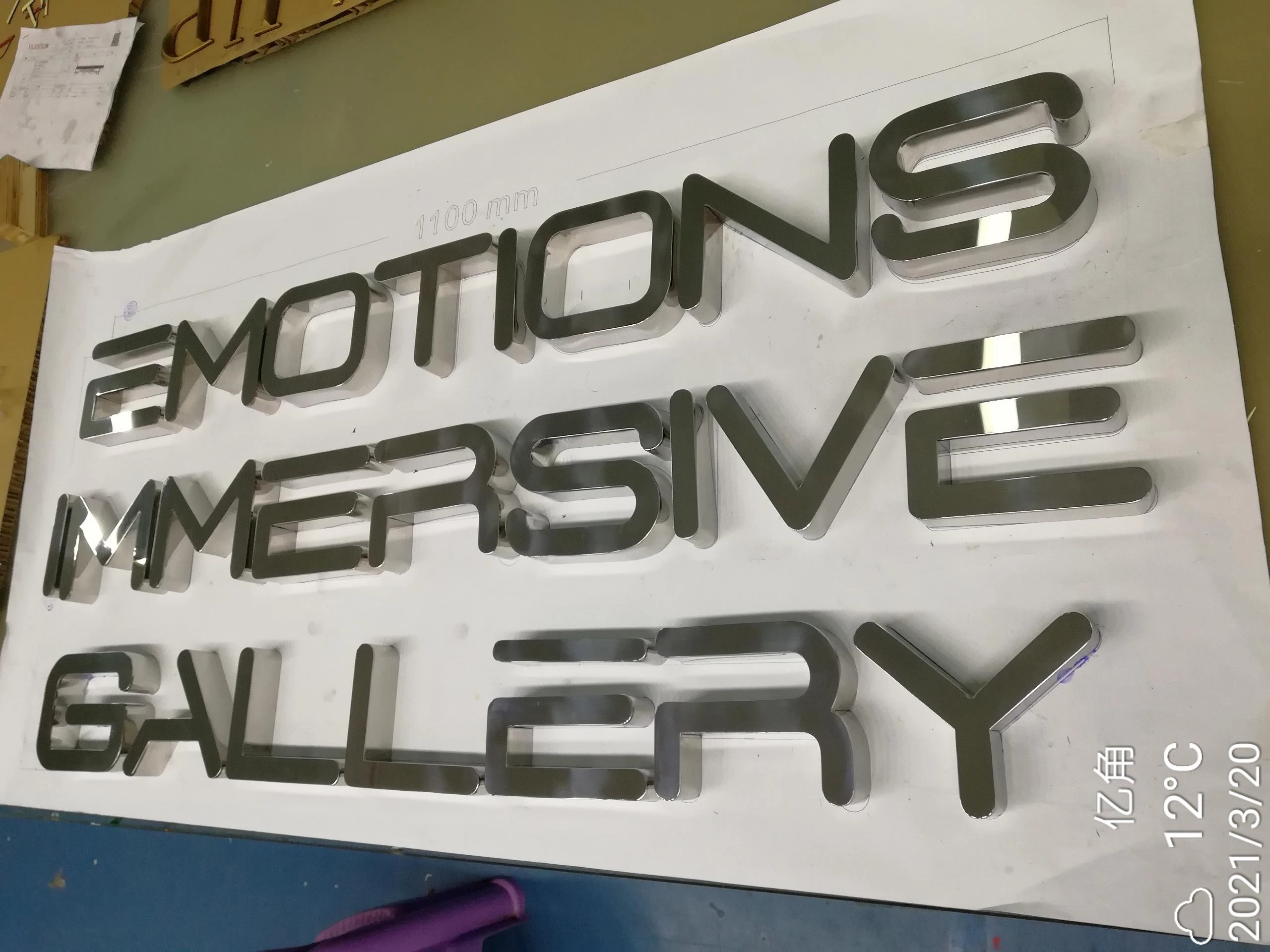 Customized 3D Metal Channel Letter Sign for Office Advertising and Decoration | Дом и сад