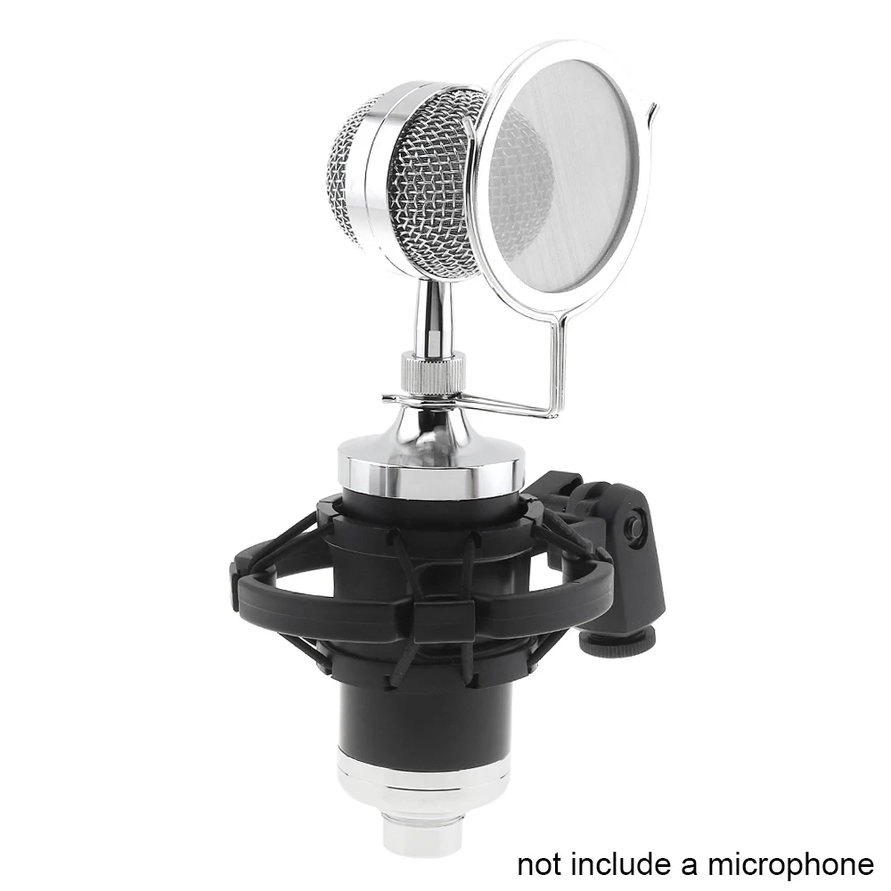 

Plastic Recording Studio Clip Spider Microphone Stand Shock Mount with Transfer Fit for Computer Condenser Microphone