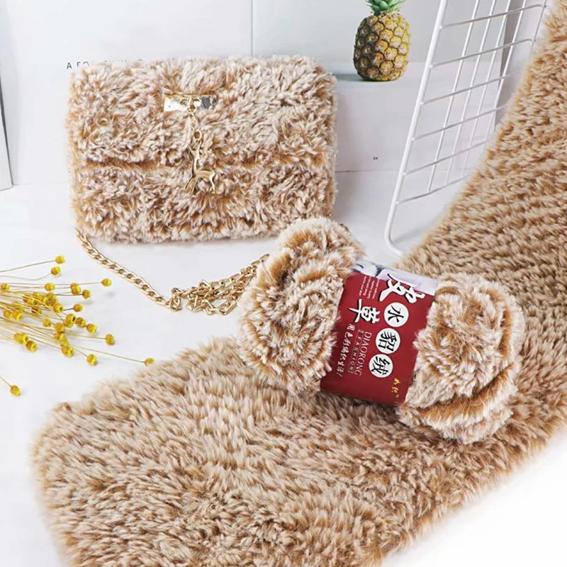 100 г/рулон из искусственного меха Пряжа волосы мохер шерсть кашемир для ручная