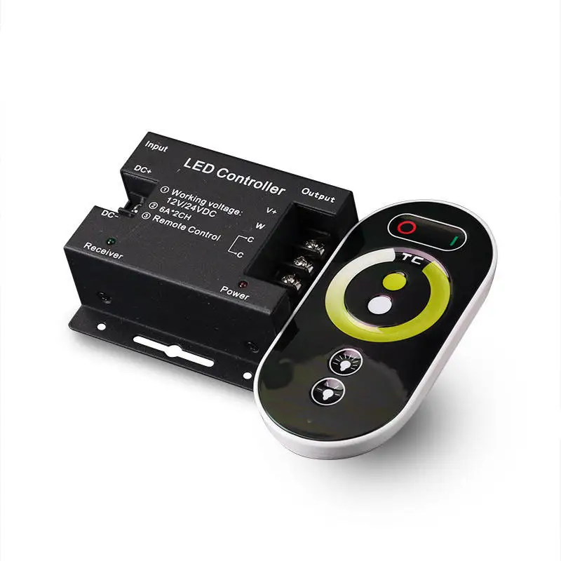 DC12-24V 6A 2CH светодиодный RF сенсорный диммер пульт дистанционного управления для 5050
