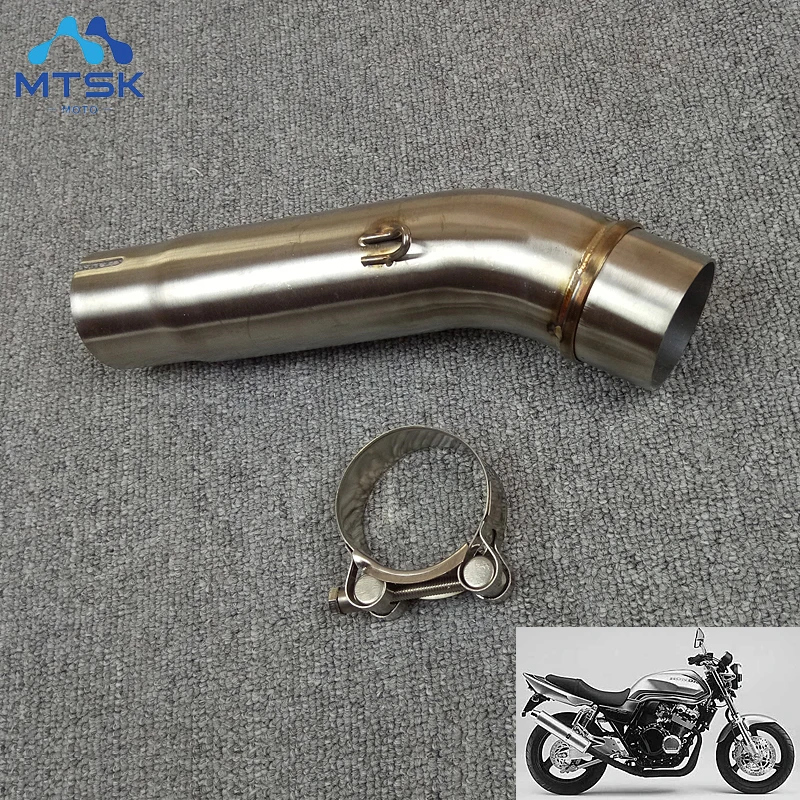 Для HONDA CB400 выхлопная труба средней длины для мотоцикла соединительное звено CB 400