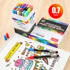 18 цветов DIY Бумага для граффити белые блестящие буквы наклейки для рукоделия акриловые маркеры для рисования ручки художественные канцелярские принадлежности