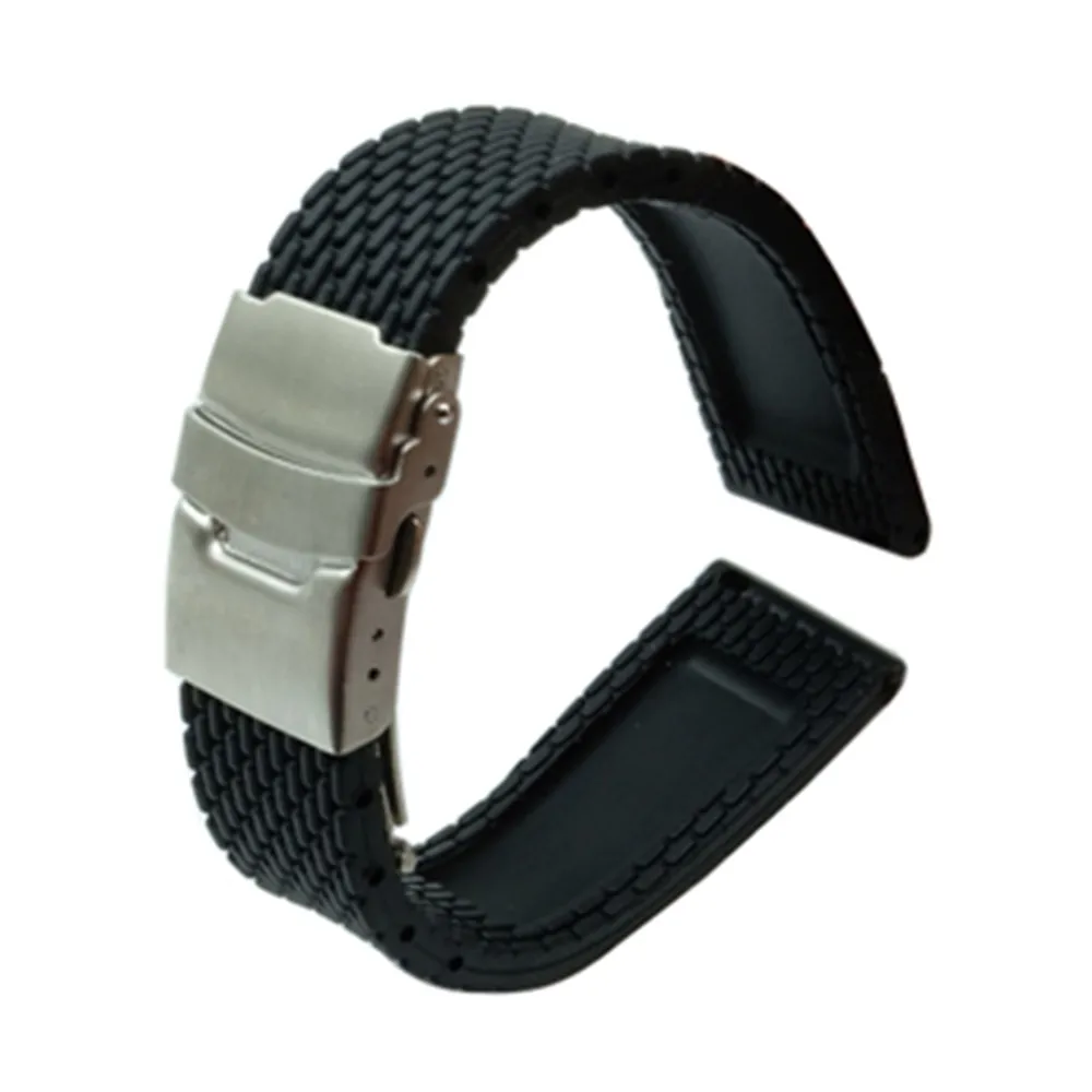 Ремешок силиконовый для наручных часов быстросъемный резиновый браслет жака