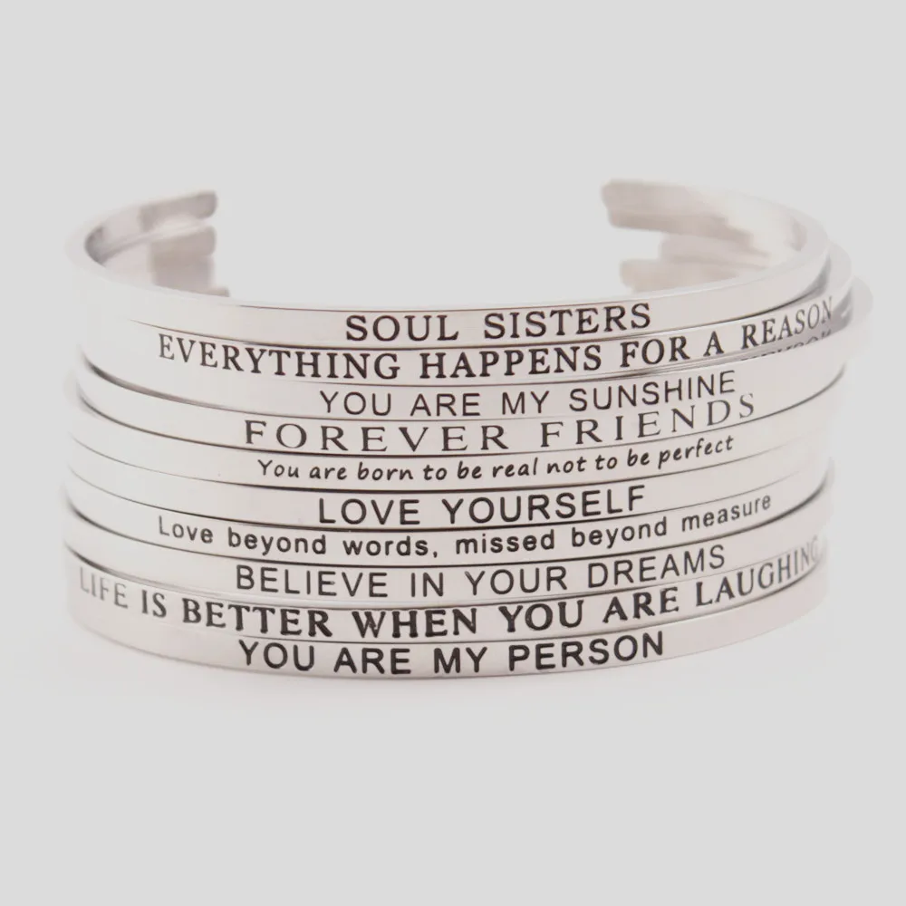 You are My Person браслет из нержавеющей стали 4 мм позитивный вдохновляющий