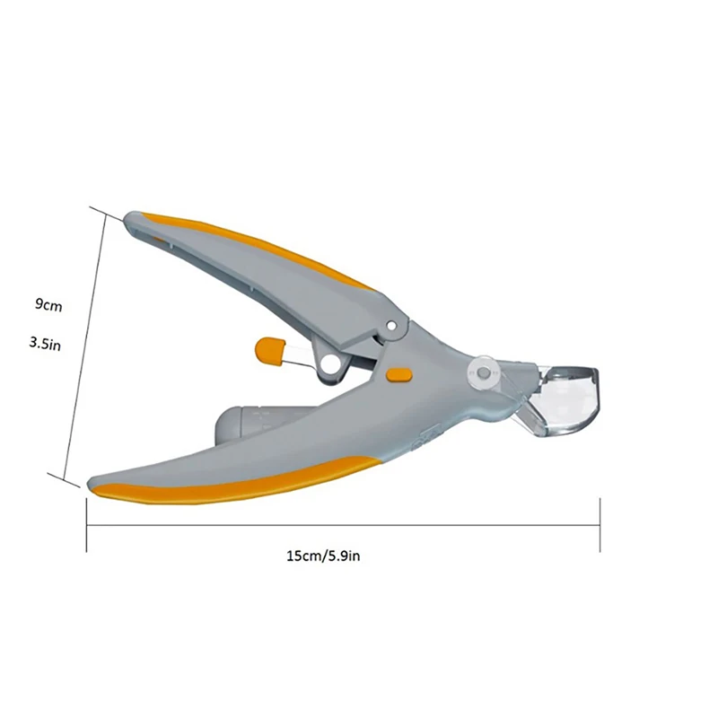 Pet Dog Nail Clippers Easy Hold Claw Cat Trimmer With Led Light Grooming 5X Magnifier Safety Scissors cutter |