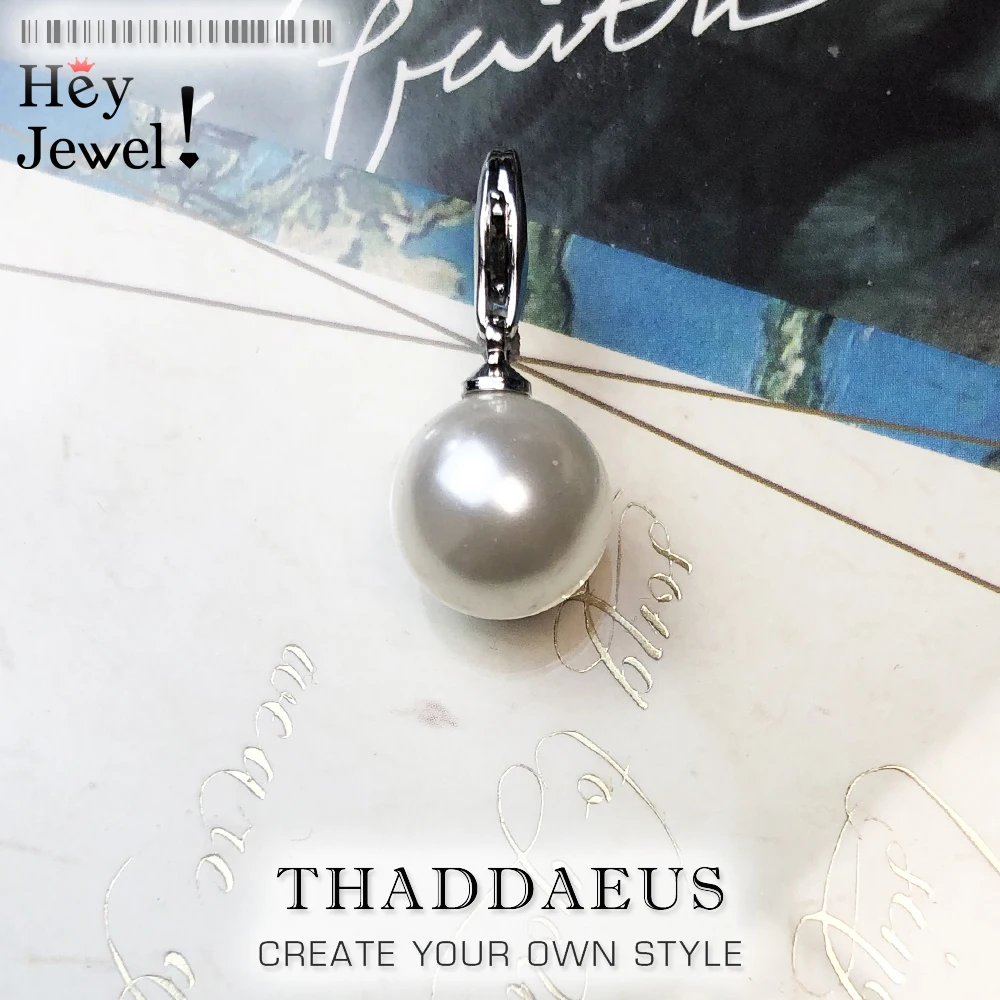 Цветной жемчужный шарик Подвески Европа Ювелирные изделия Аксессуары Findings 925