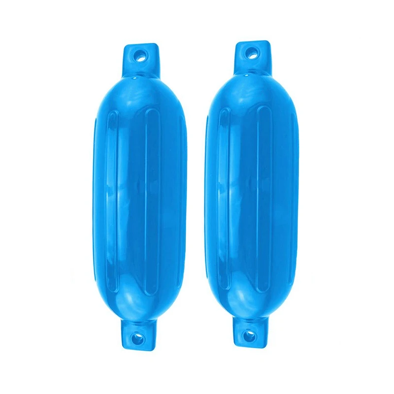 

2 Pack 16" X 4.5" Twin Eye Ribbed Inflatable Vinyl Boat Fender Bumper