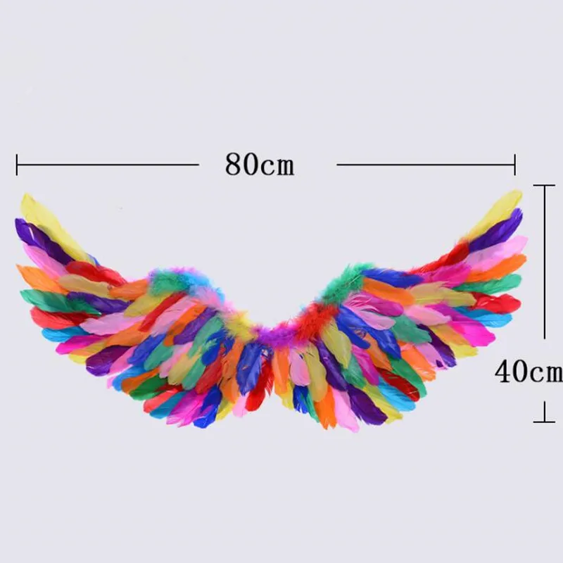 

Women Girl Angel Feather Wing Headband Tutu Skirt Halo Ring Party Birthday Gift Carnival Wedding Costume home decor