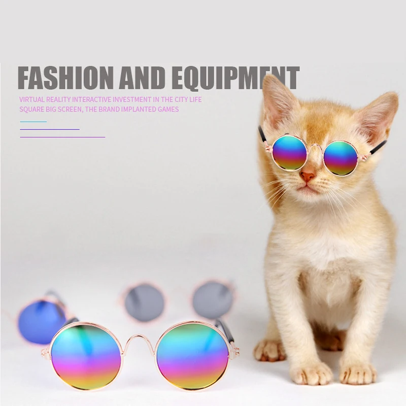 Прекрасный очки товары для домашних животных кошек оправы очков Солнцезащитные