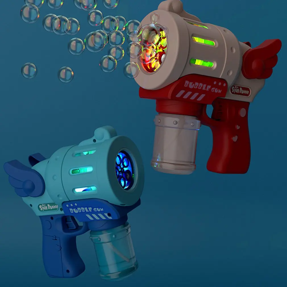 

Bubble Machine Automatic Indoor Outdoor Bubble Machine Maker Gun Shape Exciting Bubble Machine Used Gift Reward Children