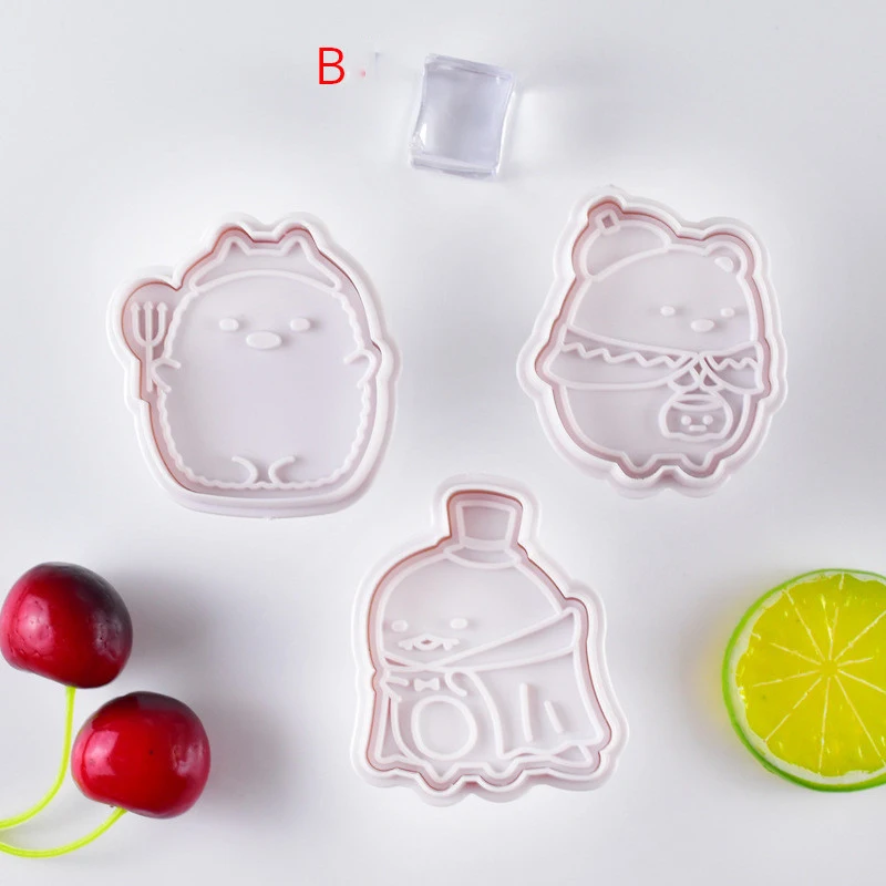 

Food Grade Plastic Cookies Cake Mold Embossing Mold Cutter Baking Mould Christmas Biscuit Mold Pastry Accessory Fondant Tool Hot