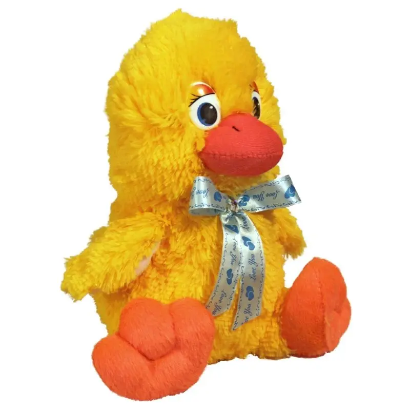 Мягкая игрушка Утка с бантом (мини)И 28см | Игрушки и хобби