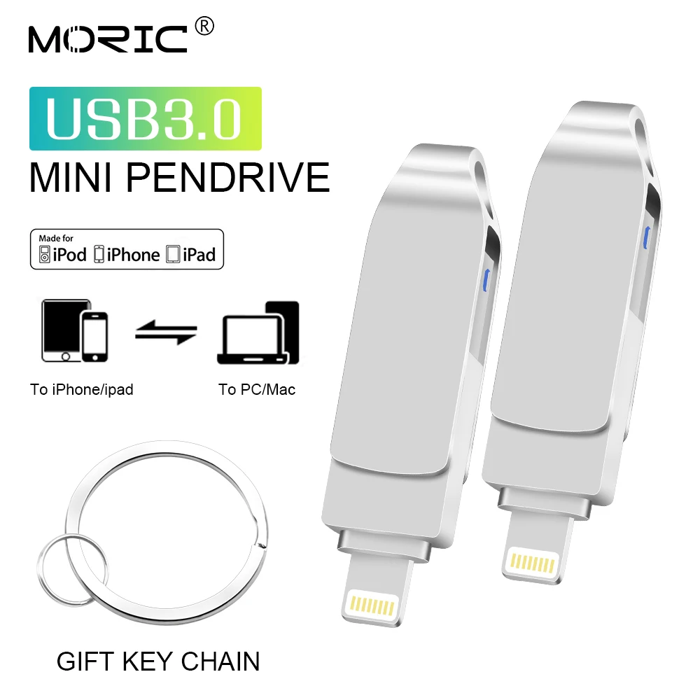Морический бриллиантовый модный i флэш накопитель для Apple ipad iphone 6s 6 plus usb 3 0 64 Гб высокоскоростной 32 128 ГБ u