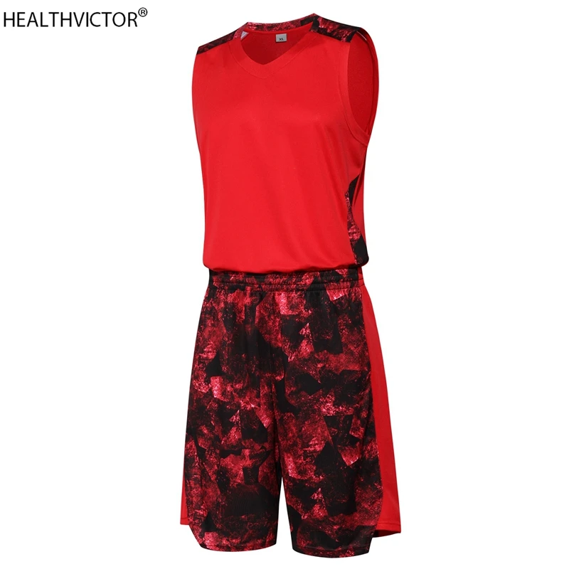 

Дышащий Быстросохнущий модный Камуфляжный спортивный уличный спортивный костюм без рукавов, жилет, Джерси, комплект одежды мужские шорты д...